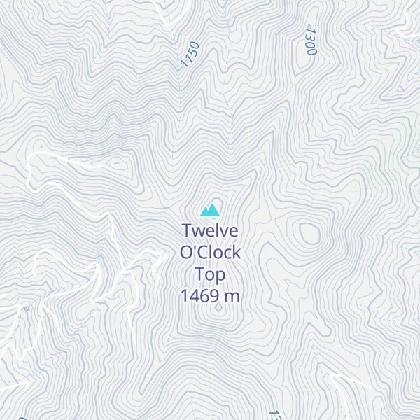 Map of Twelve O'Clock Top