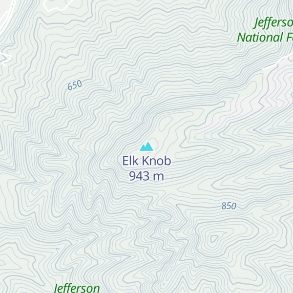 Map of Elk Knob