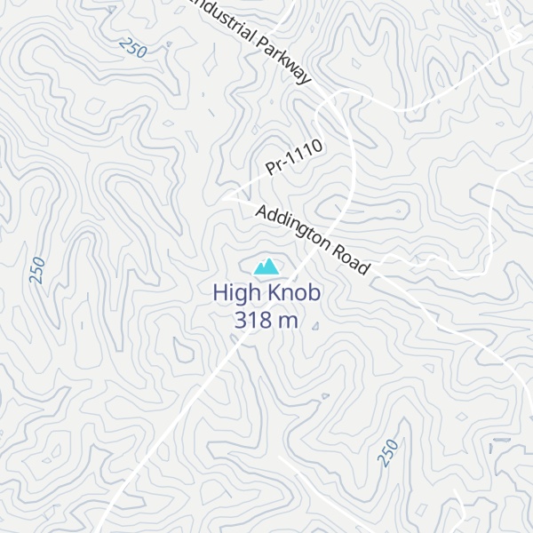 Map of High Knob