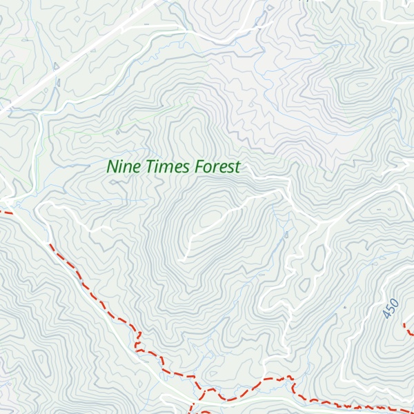 Map of Pink Mountain