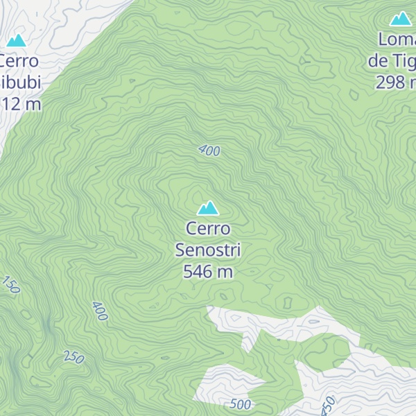 Map of Cerro Senostri