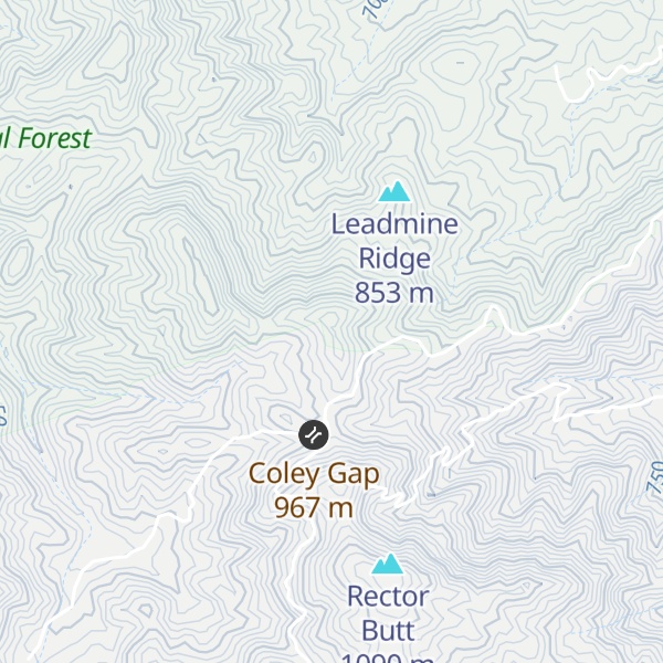 Map of Divide Mountain