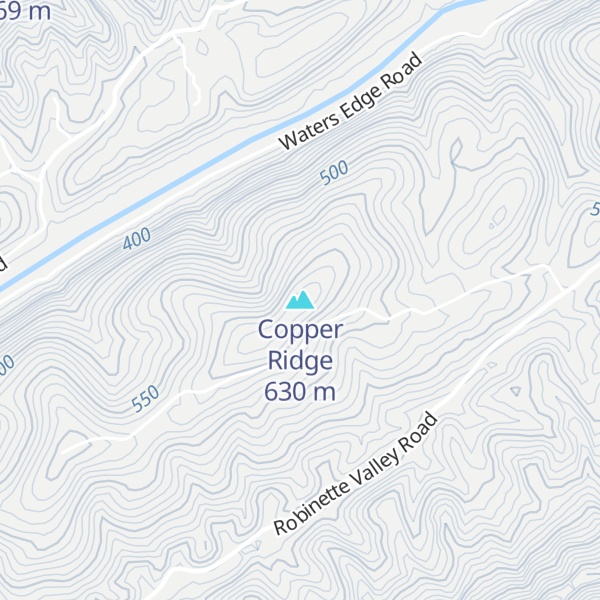 Map of Copper Ridge