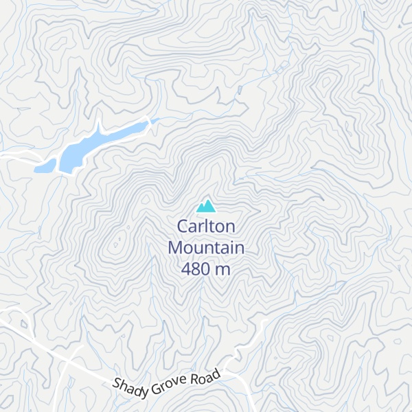 Map of Carlton Mountain