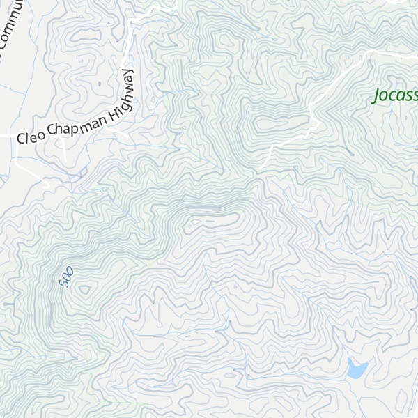 Map of Horse Gap Mountain