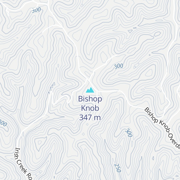 Map of Bishop Knob