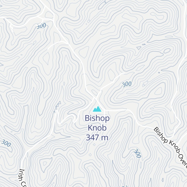 Map of Hinton Knob