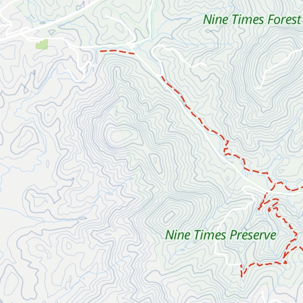 Map of Little Pink Mountain
