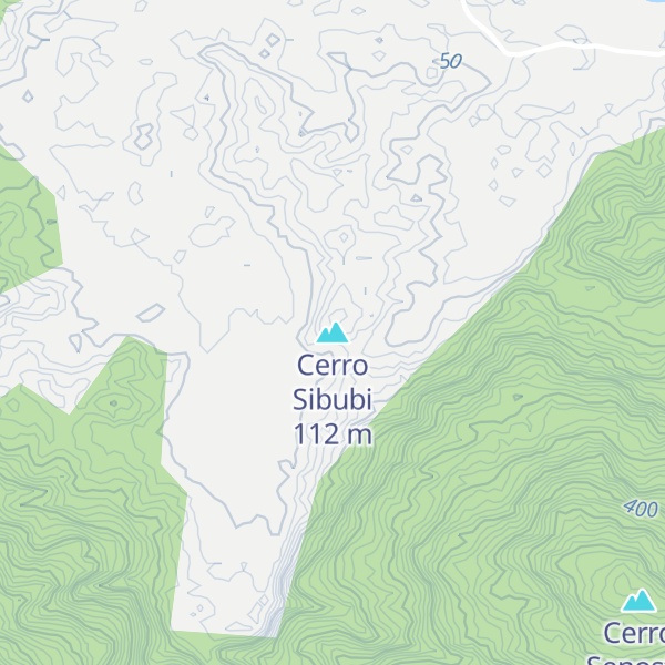 Map of Cerro Sibubi