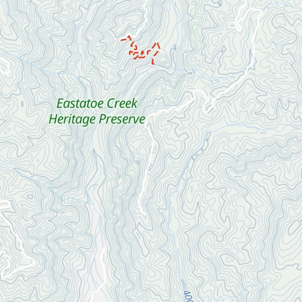 Map of Twisting Pine Mountain