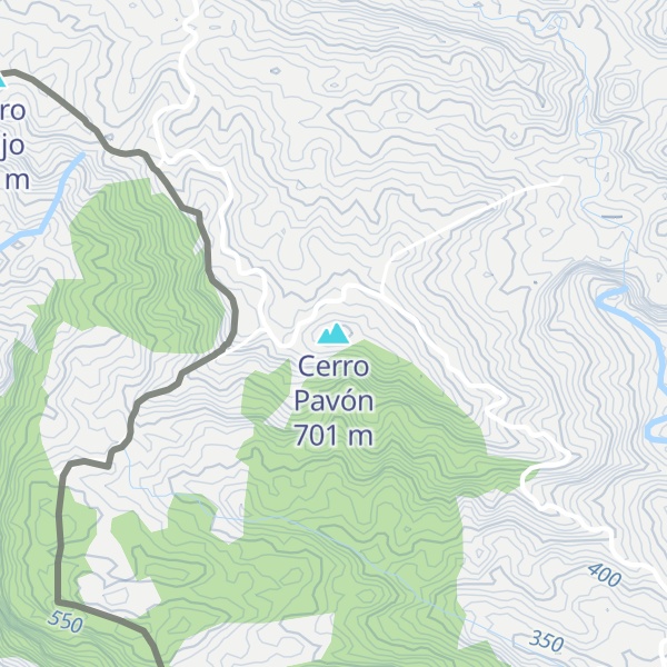 Map of Cerro Pavón