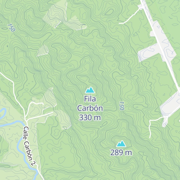 Map of Fila Carbón