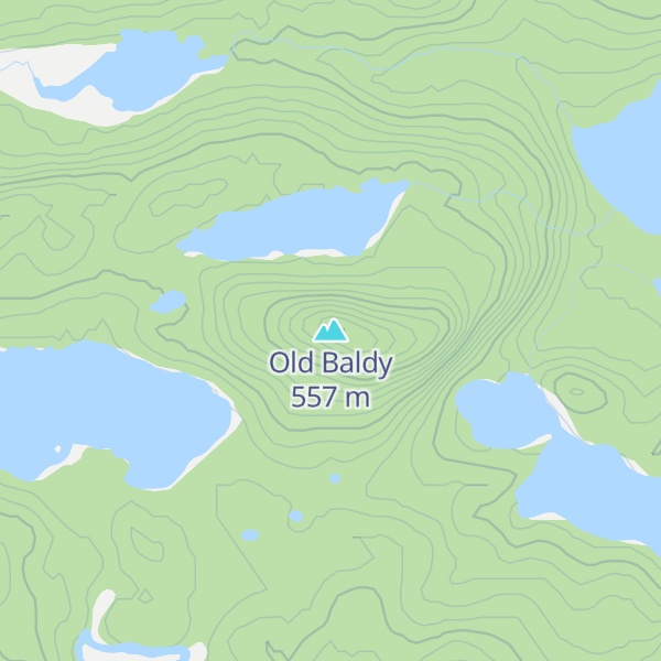 Map of Old Baldy