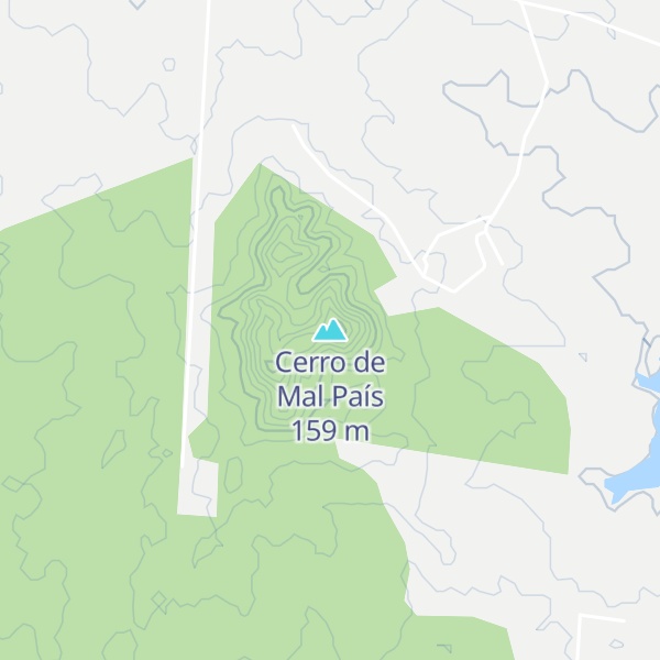 Map of Cerro de Mal País