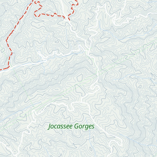 Map of Cane Mountain