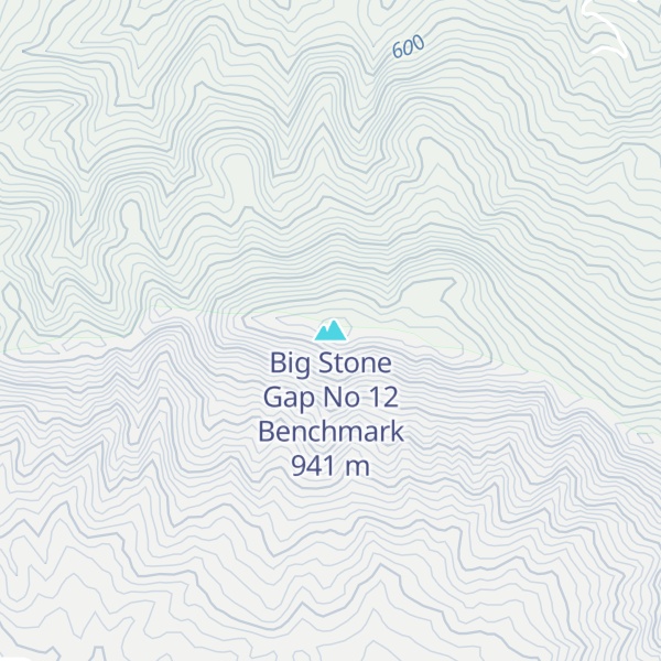 Map of Big Stone Gap No 12 Benchmark