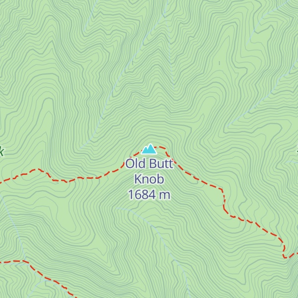 Map of Old Butt Knob