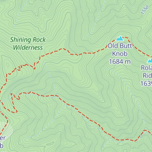 Map of Bearpen Ridge
