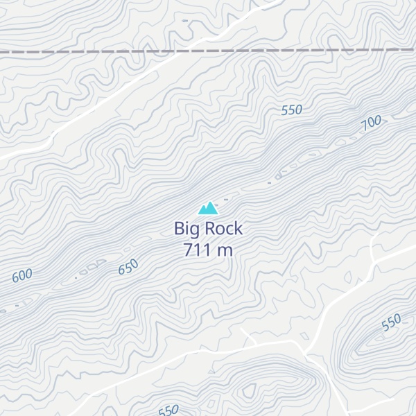Map of Big Rock