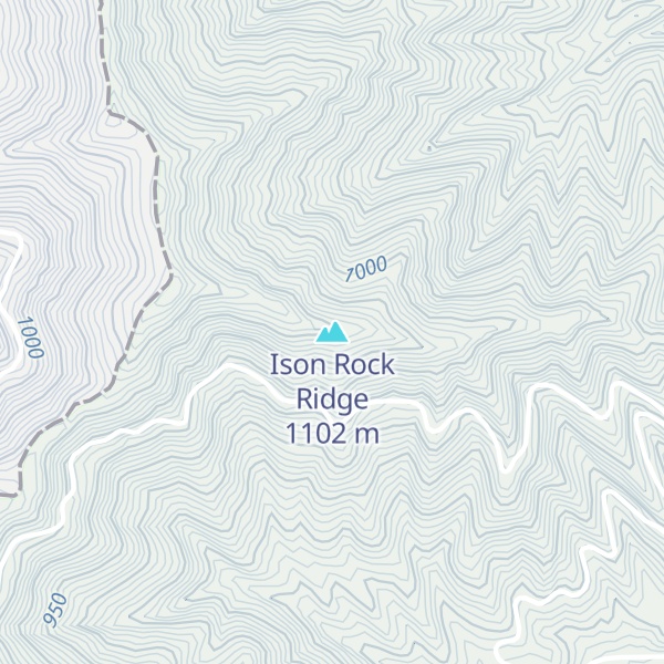 Map of Ison Rock Ridge