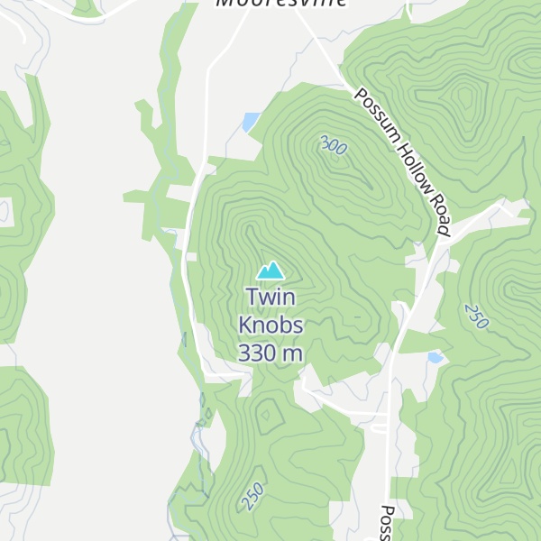 Map of Twin Knobs