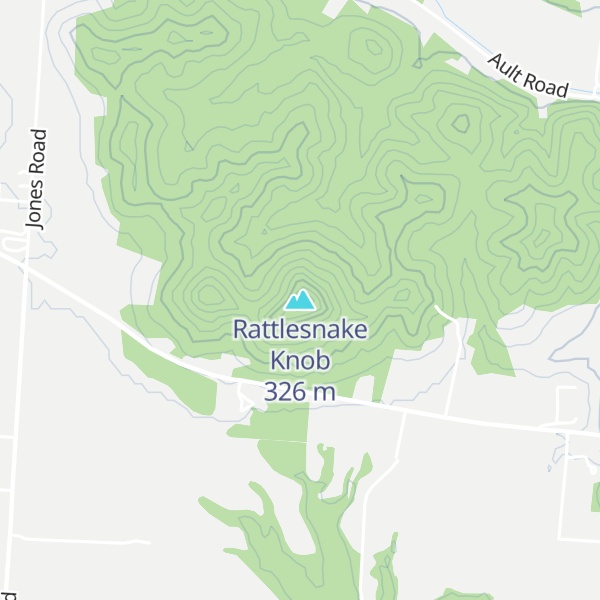 Map of Rattlesnake Knob