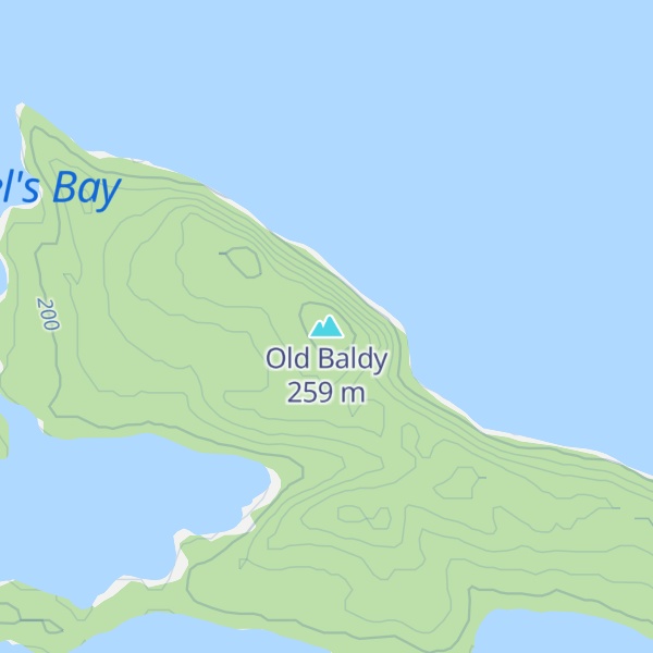 Map of Old Baldy