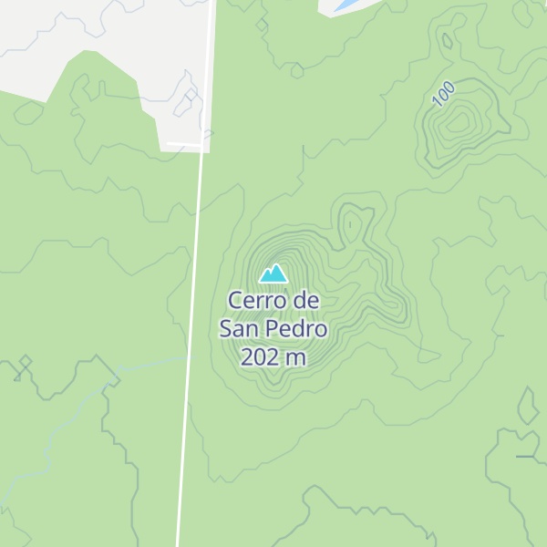 Map of Cerro de San Pedro