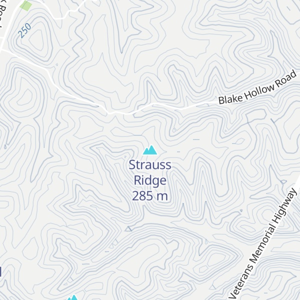 Map of Strauss Ridge