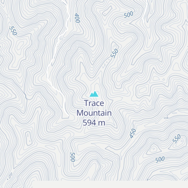 Map of Trace Mountain
