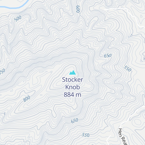 Map of Stocker Knob