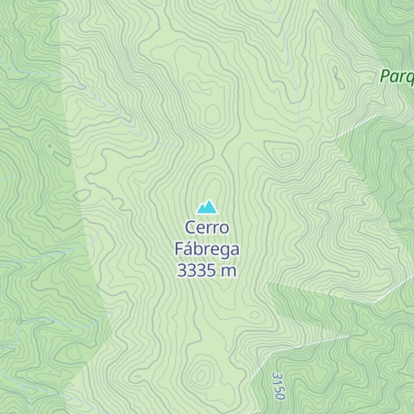 Map of Cerro Fábrega