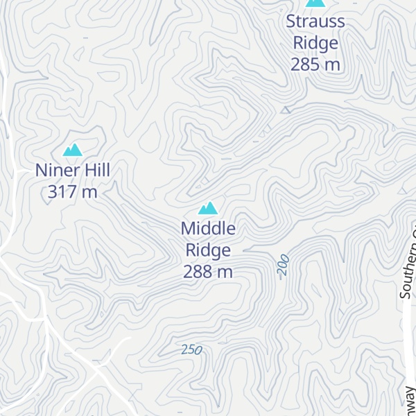 Map of Middle Ridge