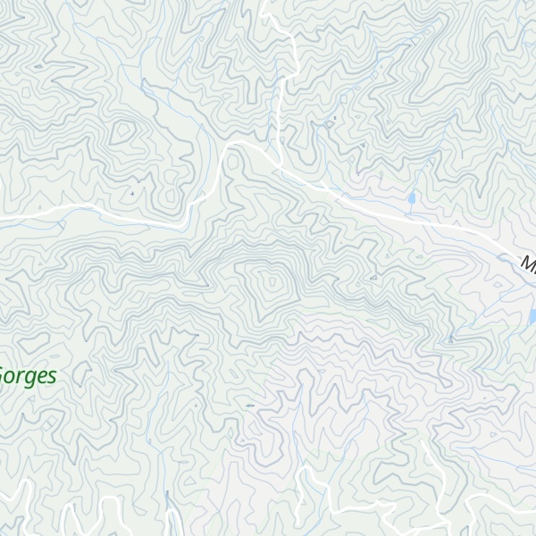 Map of Piney Mountain