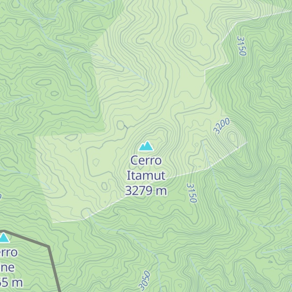 Map of Cerro Itamut