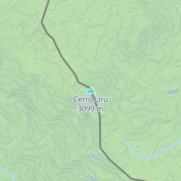 Map of Cerro Uru