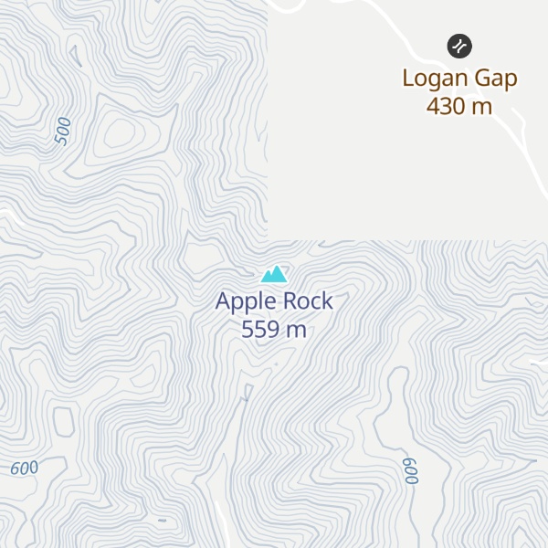 Map of Apple Rock