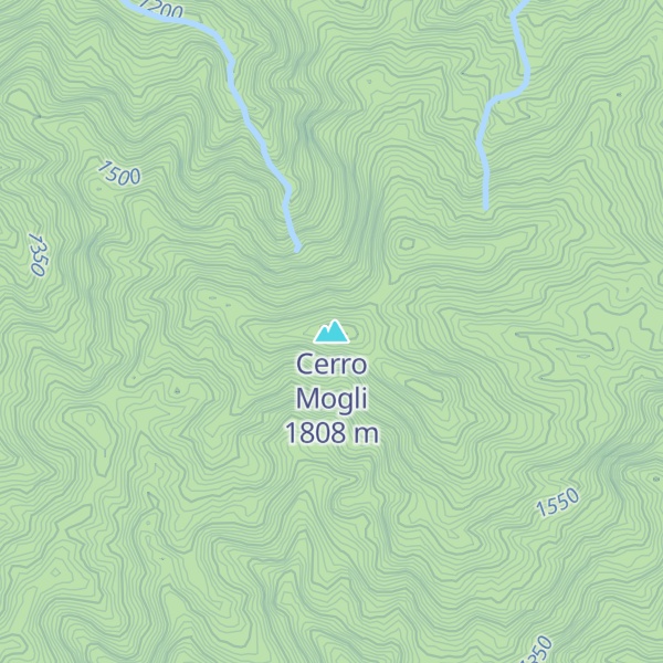 Map of Cerro Mogli