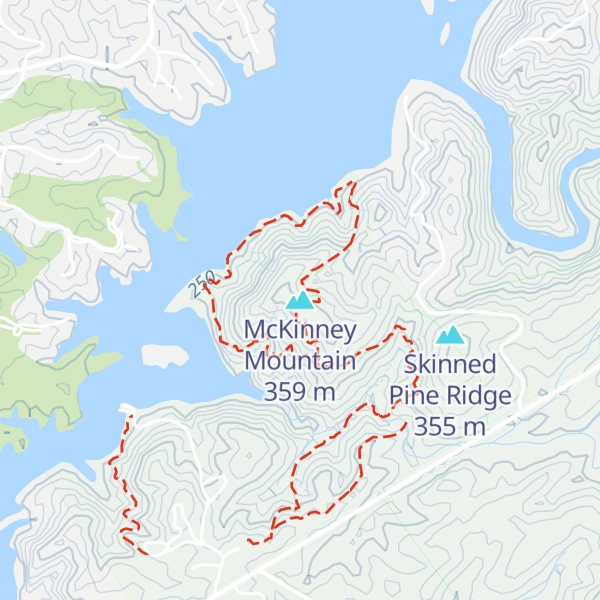 Map of McKinney Mountain