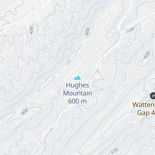 Map of Hughes Mountain