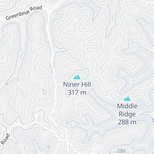 Map of Niner Hill