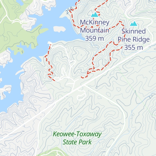 Map of Keowee-Toxaway State Park Visitor Center