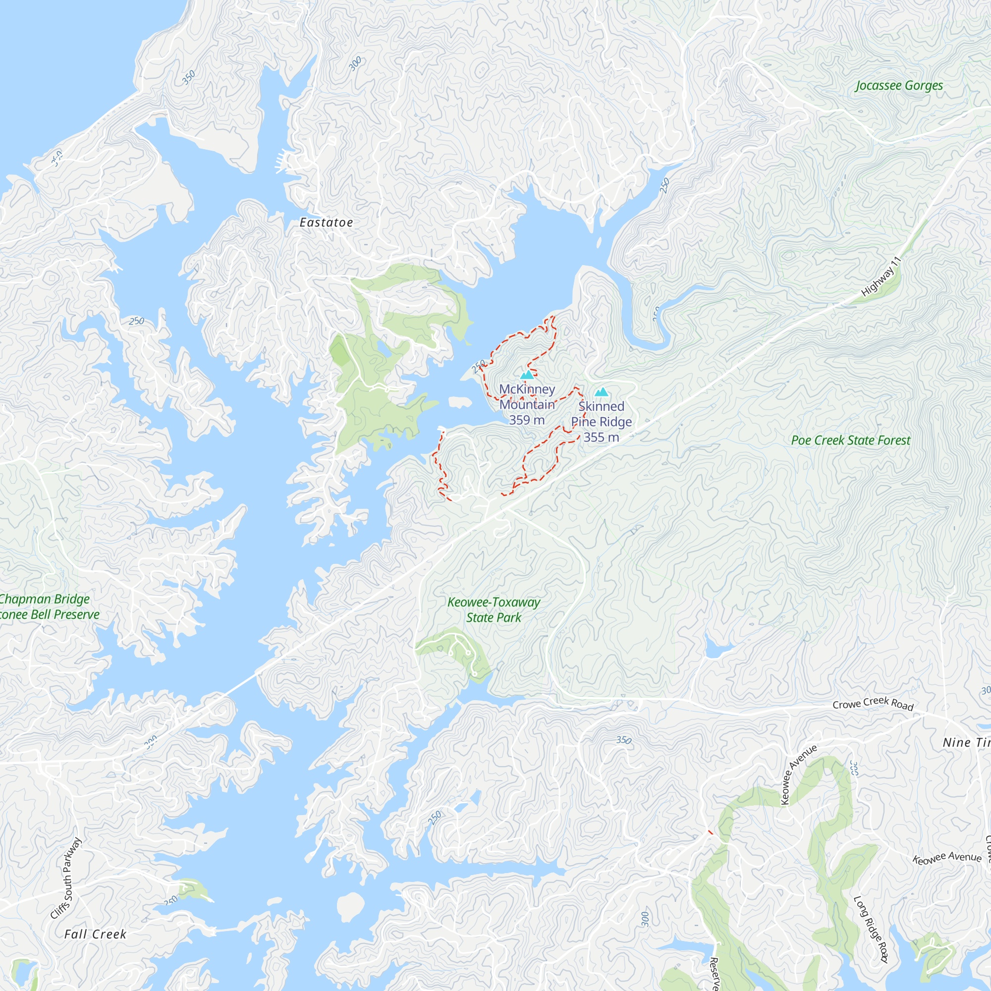 Keowee-Toxaway State Park Visitor Center map