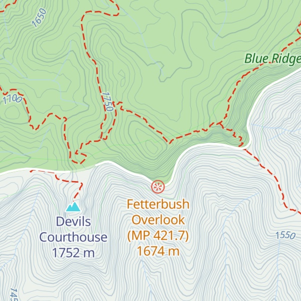Map of Chestnut Bald