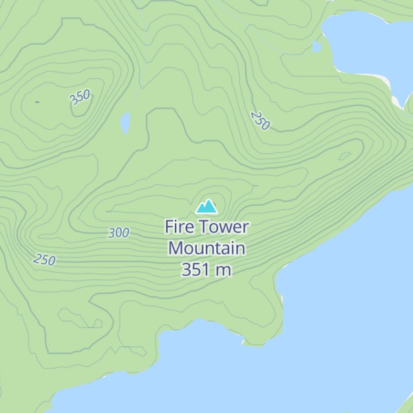 Map of Fire Tower Mountain