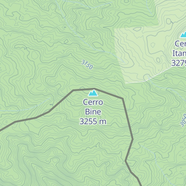 Map of Cerro Bine