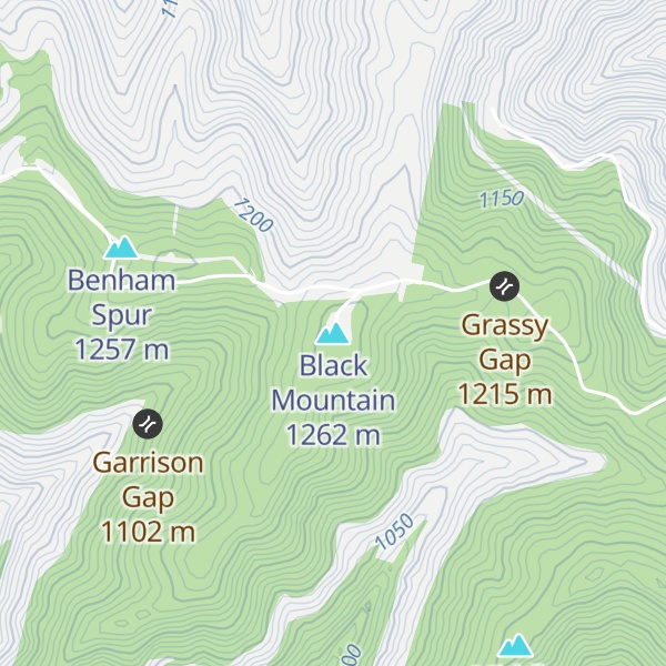Map of Black Mountain