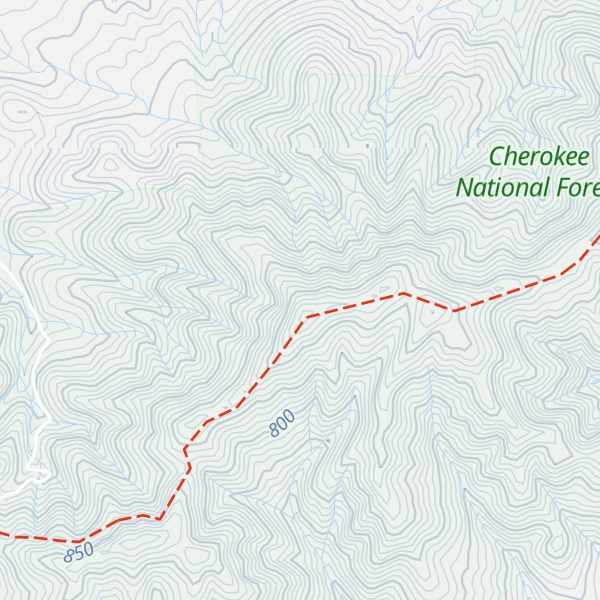 Map of Chuckey Mountain
