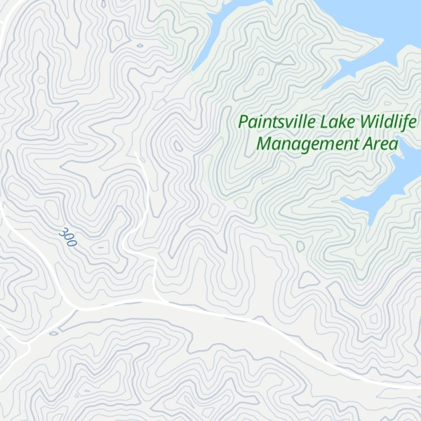Map of Cane Knob