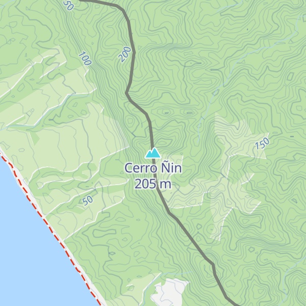 Map of Cerro Ñin